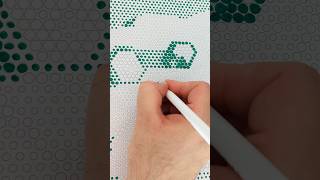 Colouring Dots to Make a Picture  Dot Art art shorts [upl. by Fee]