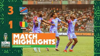 HIGHLIGHTS  DR Congo 🆚 Guinea  TotalEnergiesAFCON2023  Quarter Finals [upl. by Nywles]