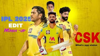 CSK whats app status Retention of csk edit Csk 2025 ipl  csk edit dhoni 4k trending [upl. by Adnek]