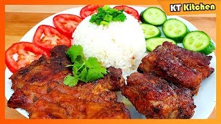 SƯỜN NƯỚNG Cách Ướp Sườn Nướng Bóng Mượt Màu Đẹp Thơm Ngon Tuyệt Vời  Grilled Pork Chop [upl. by Carrick]