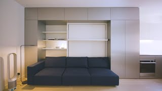 NEVER TOO SMALL Metal Clad Sydney Micro Studio Apartment  30sqm322sqft [upl. by Wilden]