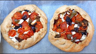 Easy Galette With Feta Tomato amp Olives  Top Food Eli [upl. by Malka]