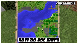 HOW TO USE MAPS IN MINECRAFT CARTOGRAPHY TABLE  🇺🇸 shorts [upl. by Renick]