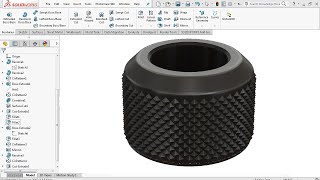 Knurling  Solidworks Tutorial [upl. by Porty964]