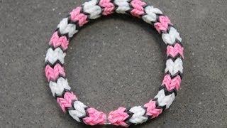 Rainbow Loom Nederlands Quadrafish Armband [upl. by Ahser]