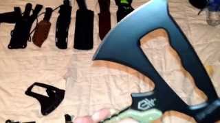 Gerber Downrange Tomahawk and LMF 2 Infantry knife [upl. by Iffar]