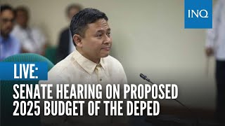 LIVE Senate hearing on proposed 2025 budget of the Department of Education  Sep 10 [upl. by Nnylyoj]