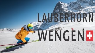 Skiing Lauberhorn  Wengen 2020 Switzerland [upl. by Ilagam]