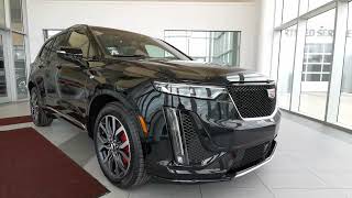 Black 2022 Cadillac XT6 Sport Review  Wolfe Cadillac Edmonton [upl. by Ytrebil406]