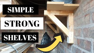 Making simple gallow shelf brackets  woodworking basics [upl. by Anamuj250]