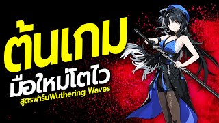 สูตรต้นเกม มือใหม่ไอดีเลเวลขึ้นไว ฟาร์มของคุ้ม 1วันต้องทำอะไรบ้างในเกม Wuthering Waves [upl. by Analiese]