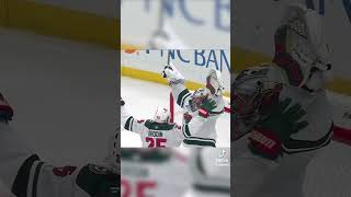 MINNESOTA Wild Goalie Scores 18th Goal Ever By Goalie Vs St Louis [upl. by Krystalle]