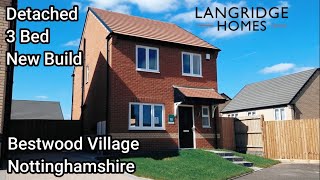 New Homes In Westhouse Farm View Bestwood Nottinghamshire Detached 3 Bedroom House Langridge Homes [upl. by Neb918]