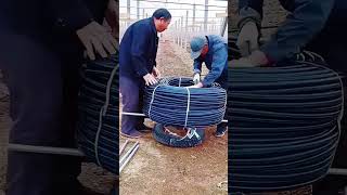 Assembly process of irrigation devices in vegetable greenhouses [upl. by Calley]