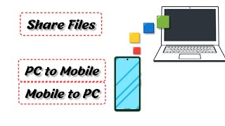 Share Files PC to Mobile  Mobile to PC Without Cable [upl. by Llevaj]