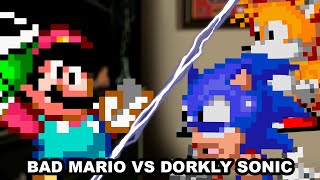 Mario Vs Dorkly Sonic Bad Day Cover  Mario Madness V2 FNF [upl. by Eseerahs]