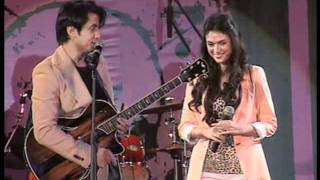 Ali Zafar amp Aditi Rao Hydari Live Performance promoting London Paris New York [upl. by Einneg97]