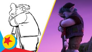 Barley and Dad Reunite from Onward  Pixar Side by Side [upl. by Devy]