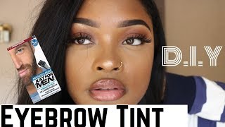 I TINTED MY EYEBROWS  How To Tint Your Brows For Cheap ITALYY K [upl. by Monica55]