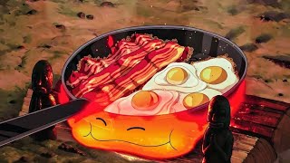 Howls Moving Castle  breakfast  Ghibli Food aesthetic food breakfast ghibli anime animation [upl. by Pestana982]