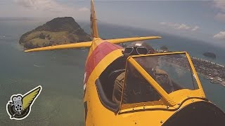 Boeing Stearman  Riding In The Cockpit Over Tuaranga [upl. by Yhtorod553]