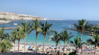 Gran Canaria Walking Anfi del Mar Beach to Arguineguin Mogan Summer 2019 4K [upl. by Nylitsirk]