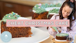 BONUS CHRISTMAS TUTORIAL Cheat Christmas Fruit Cake  Georgias Cakes [upl. by Dagall292]