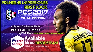 Pro Evolution Soccer 2017 Trial Edition  Gameplay Español  Modo myClub  Primeras Impresiones 1 [upl. by Odnavres530]