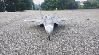 FMS F35 64mm EDF jet maiden flight [upl. by Anivad749]