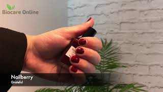 NAGELLAK SWATCH Nailberry  Grateful  Biocare Online [upl. by Delora]