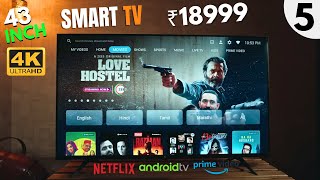 Top 5 Best Android 4K Smart TV Under 20000 in 2024🔥Best 43 Inch 4K Smart TV Under 20000 in 2024 [upl. by Acceb995]