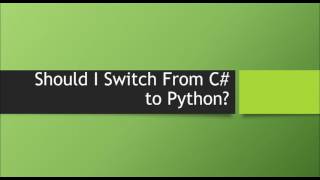 Should I Switch From C to Python [upl. by Ellard]