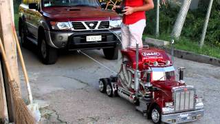 TruckModel Peterbilt 359 RC 14 Nissan Patrol vs Peterbiltmp4 [upl. by Combs238]