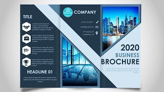 How to make a Brochure in PowerPoint  Print Ready design [upl. by Seuguh]