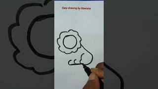 Cute lion drawing how to draw a easy lion diagram easy drawing ideas shorts ytshorts [upl. by Rica]