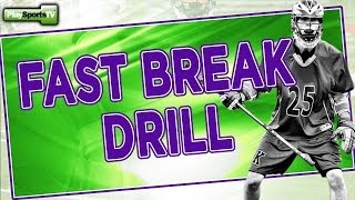 Youth Lacrosse Fast Break Drill [upl. by Engdahl537]