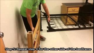 How to Quickly Adjust a University College Dorm Bed Frame [upl. by Colier543]