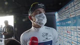 Remco Evenepoel  Interview at the finish  Volta a la Comunitat Valenciana 2022  Stage 3 [upl. by Richy913]