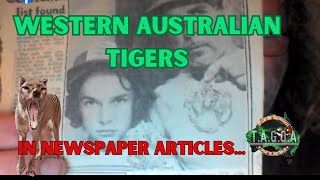 Western Australian TigersThylacines in newspaper articles [upl. by Spear]