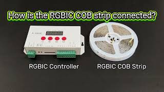 How to The RGBIC COB Strip Connected [upl. by Solohcin]