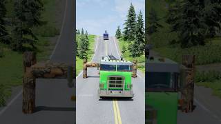 Tanker trucks vs log trap part780 shortvideo beamngdrive shorts india truck gaming [upl. by Minardi]