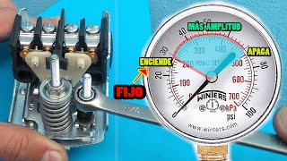 Cómo REGULAR PRESOSTATO de bomba de agua calibrar presión FÁCIL [upl. by Adabel527]
