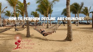 How to Perform Decline Abs Crunches  Weighted Situps [upl. by Lokkin768]