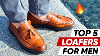 Top 5 Best Loafers For Men In India 2024  Mens Leather Loafers Shoes  Mens Loafers Under 1000 [upl. by Fernas]