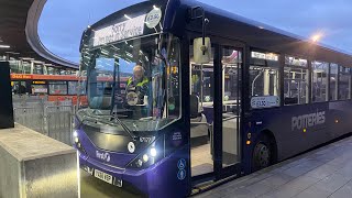 First Potteries Route 7  ADL E20D Enviro200 MMC Voith  YX66 WBP  67177 [upl. by Brandea]