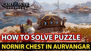 How To Solve First Nornir Chest Puzzle in Aurvangar Wetlands Area Guide شرح  God of War Ragnarok [upl. by Merrily]