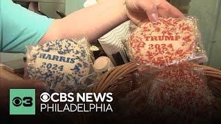 Pennsylvania bakery sells Donald Trump and Kamala Harris election cookies ahead of debate [upl. by Dearden]