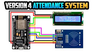 RFID Attendance System using ESP8266 and Google Sheets Version 4 [upl. by Ping]