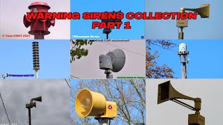 Outdoor Warning Sirens Collection Part 1 [upl. by Arracot]