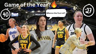 Iowa VS Drake was a Movie Katie Dinnebier drops 40 Caitlin Clark in attendance in sold out crowd [upl. by Wakeen]